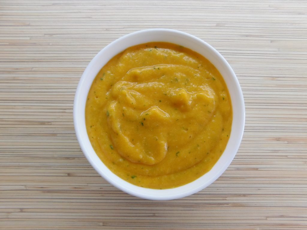 Homemade baby food purees